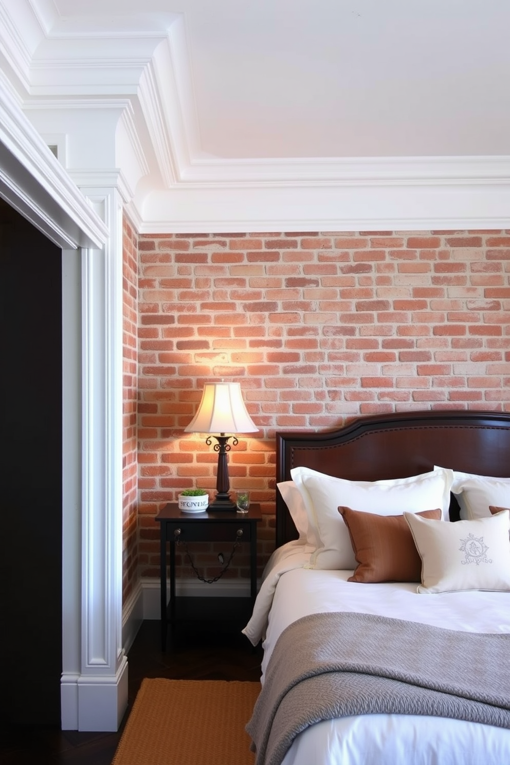 Brick Wall Bedroom Design Ideas 16