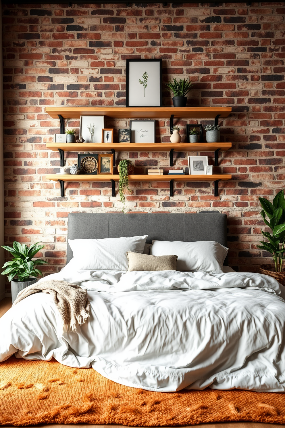 Brick Wall Bedroom Design Ideas 6