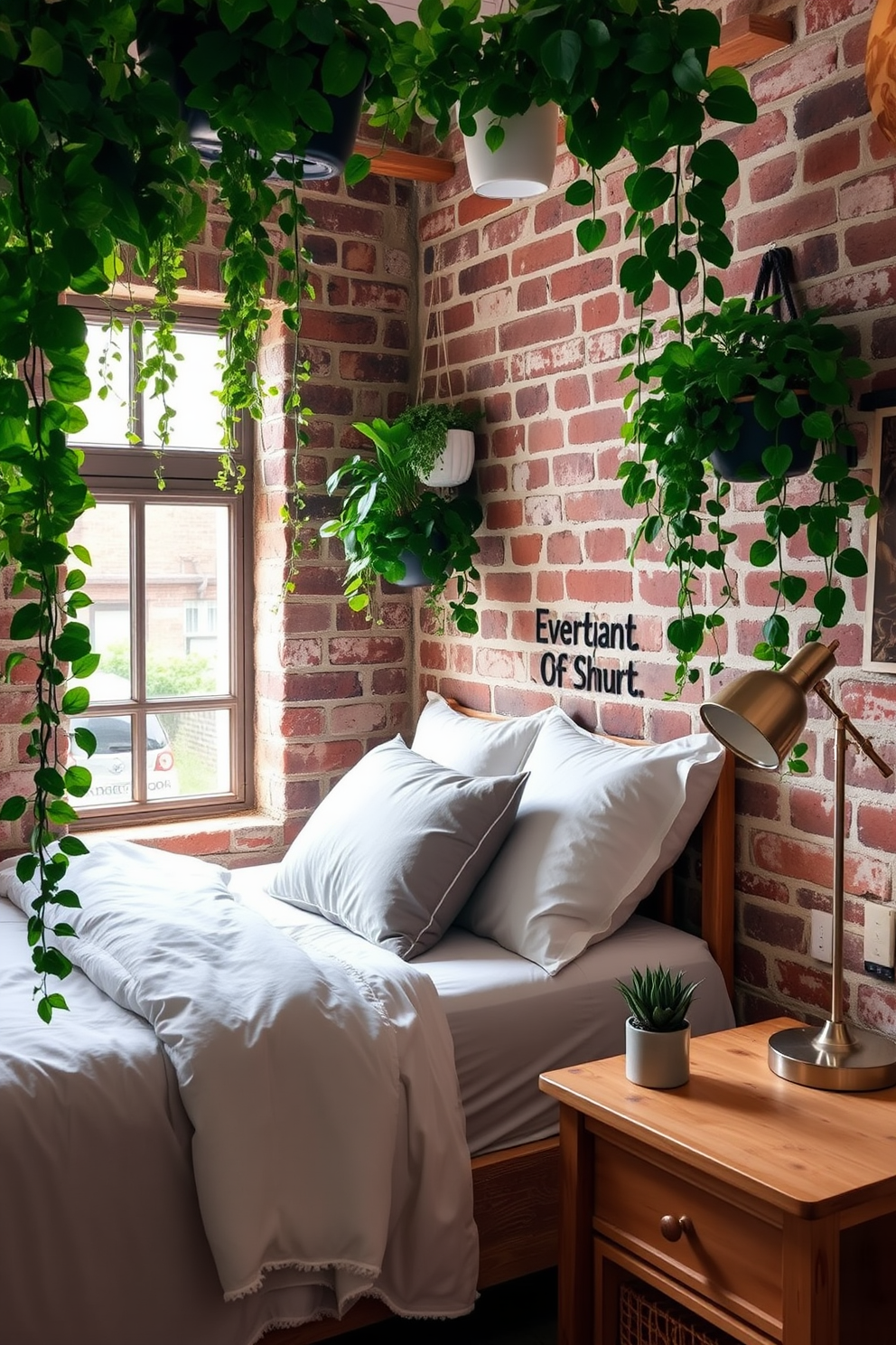 Brick Wall Bedroom Design Ideas 9