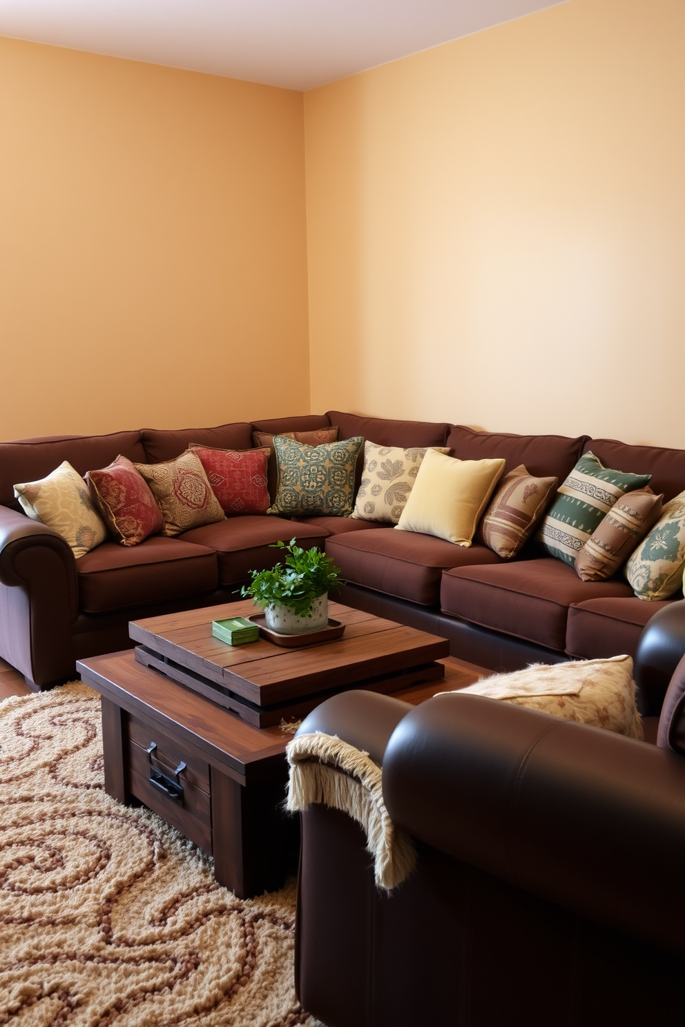 Brown Living Room Design Ideas 14