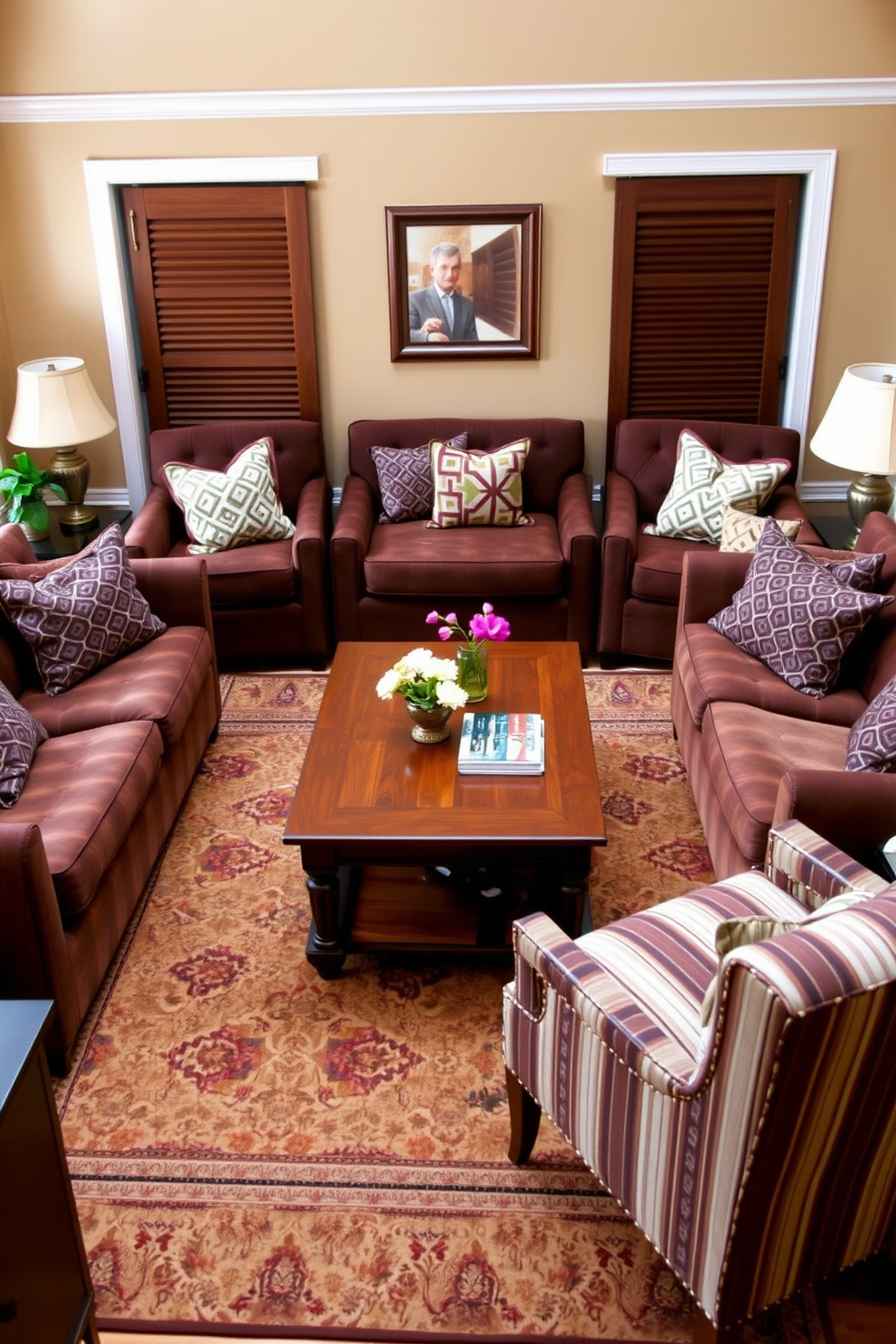 Brown Living Room Design Ideas 23