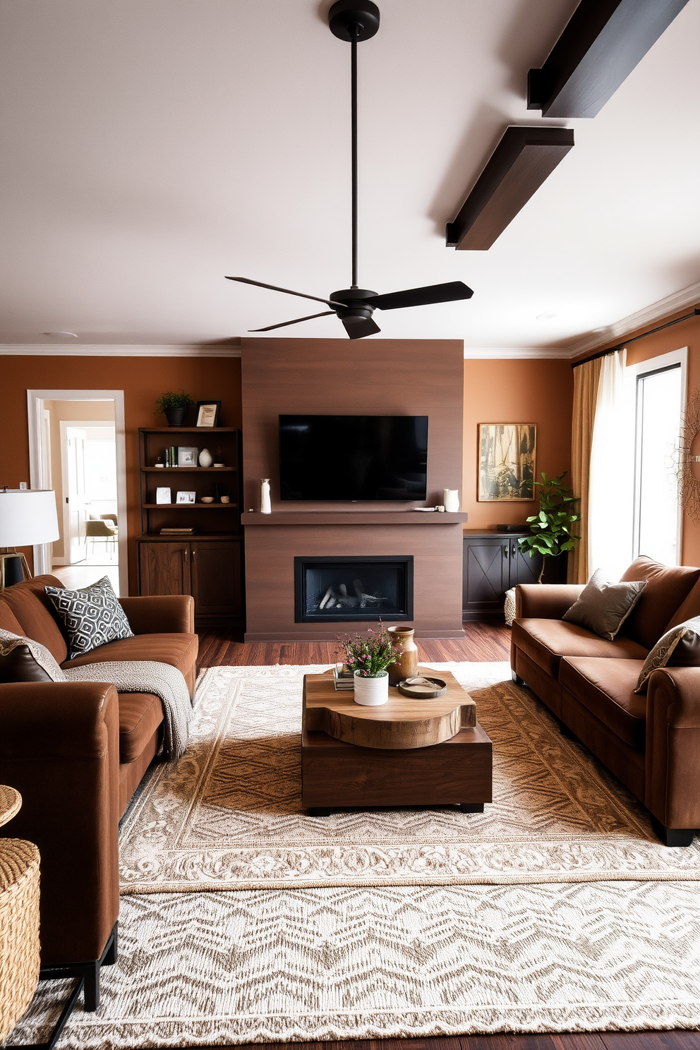 Brown Living Room Design Ideas 3