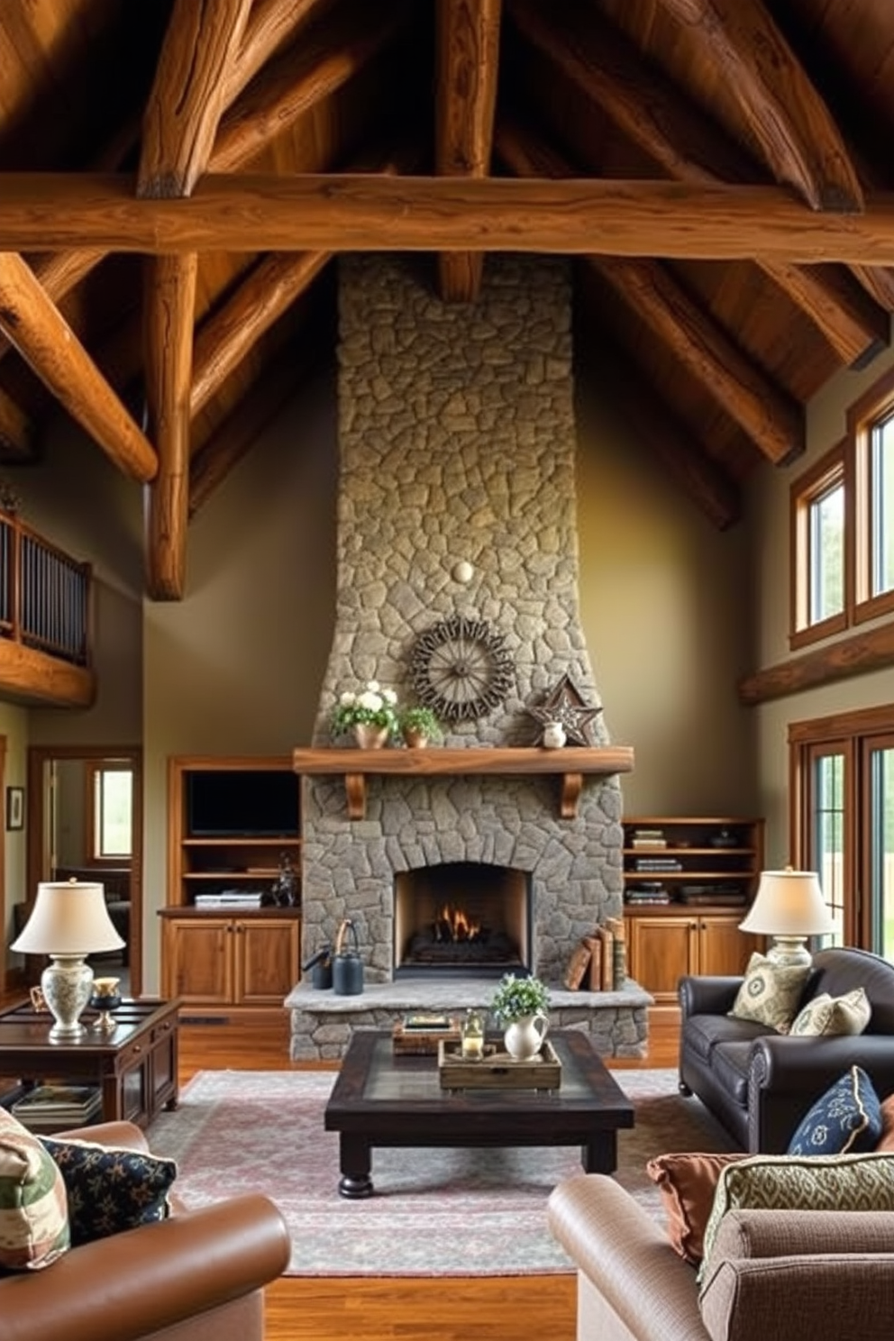 Cabin Living Room Design Ideas 3