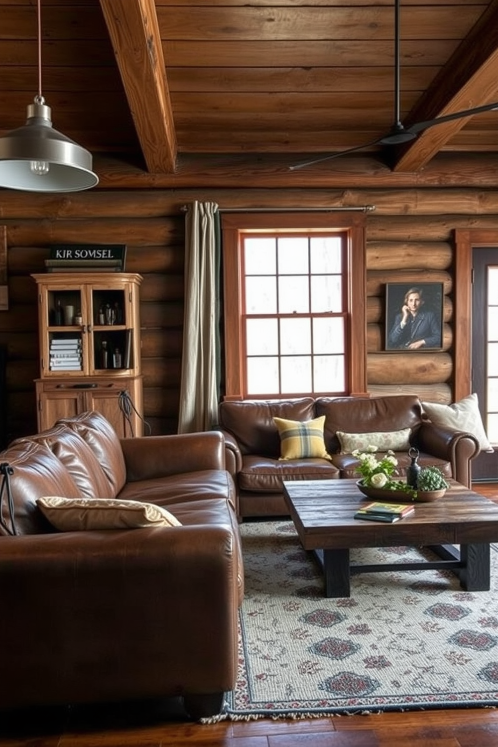 Cabin Living Room Design Ideas 6