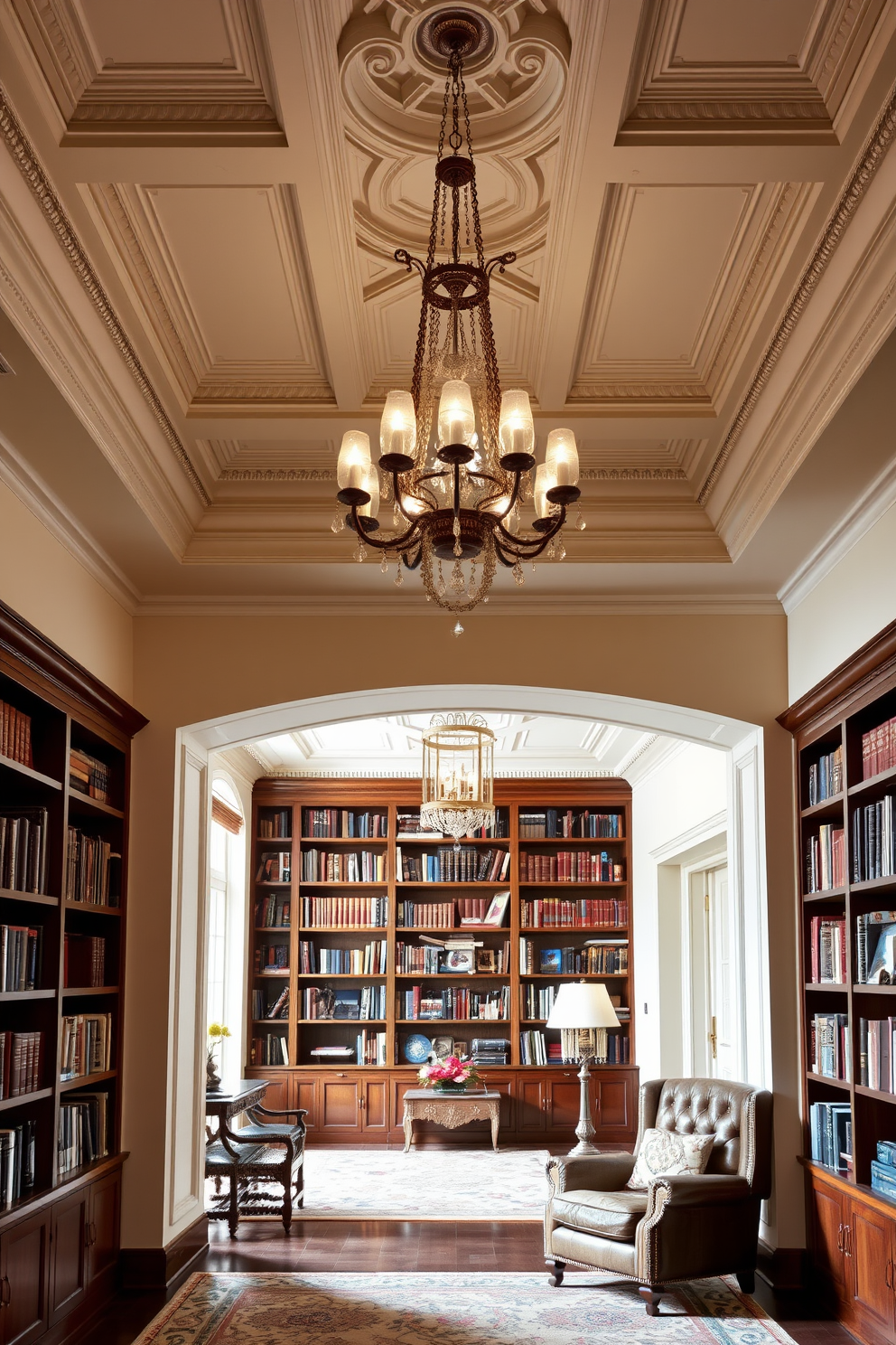 Classic Home Library Design Ideas 18