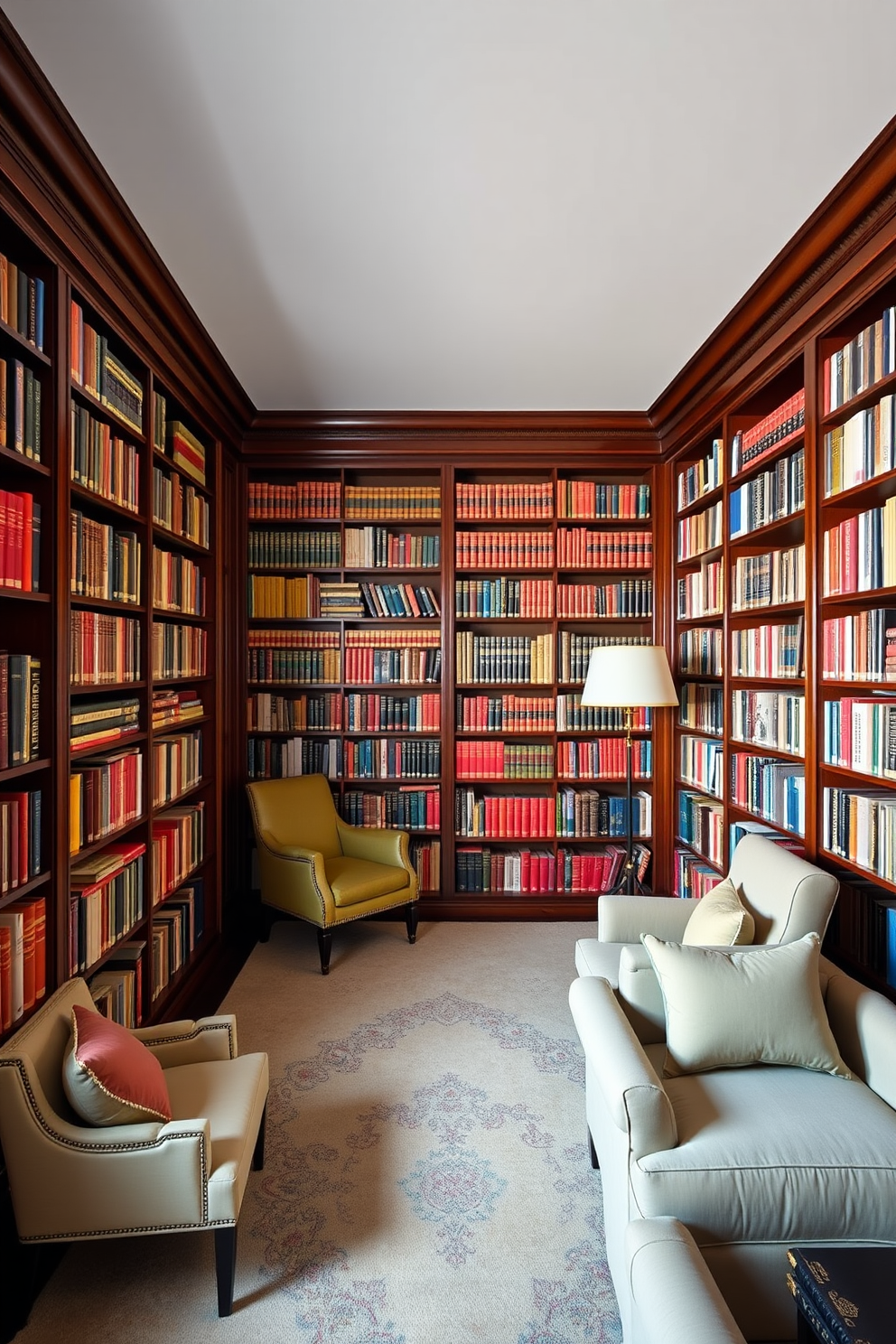 Classic Home Library Design Ideas 23