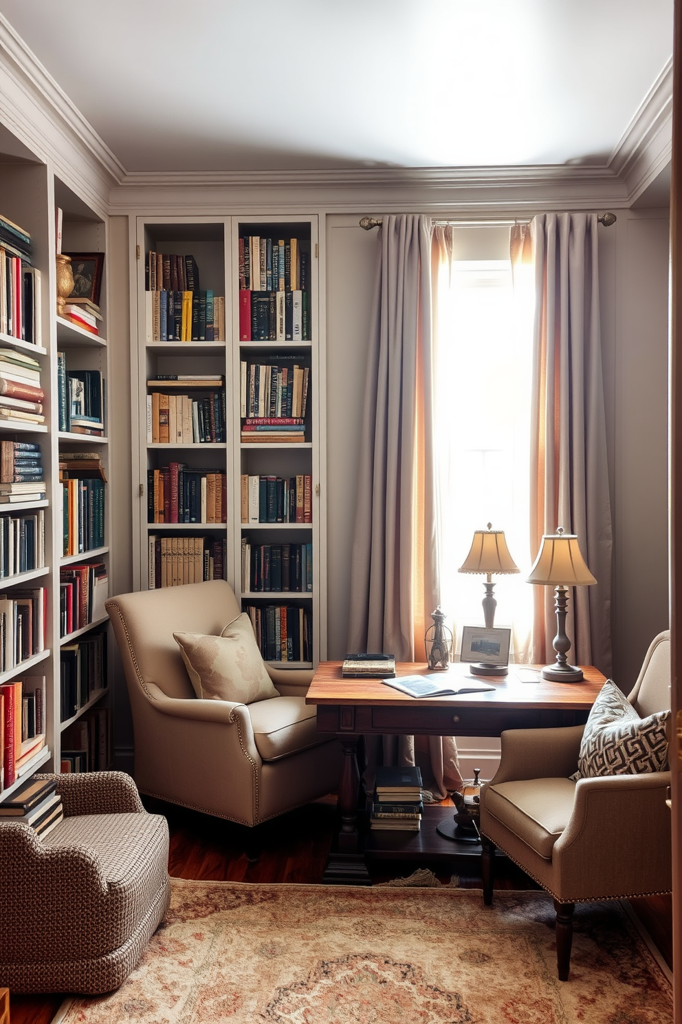 Classic Home Library Design Ideas 25