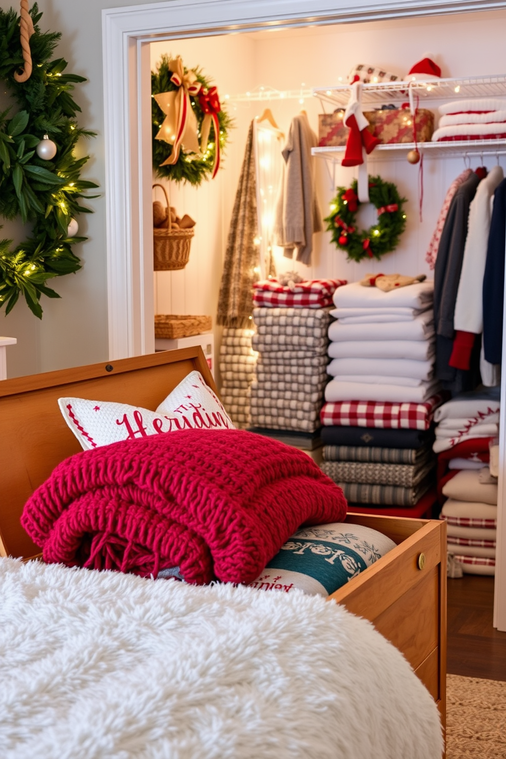 Closet Christmas Decorating Ideas 1