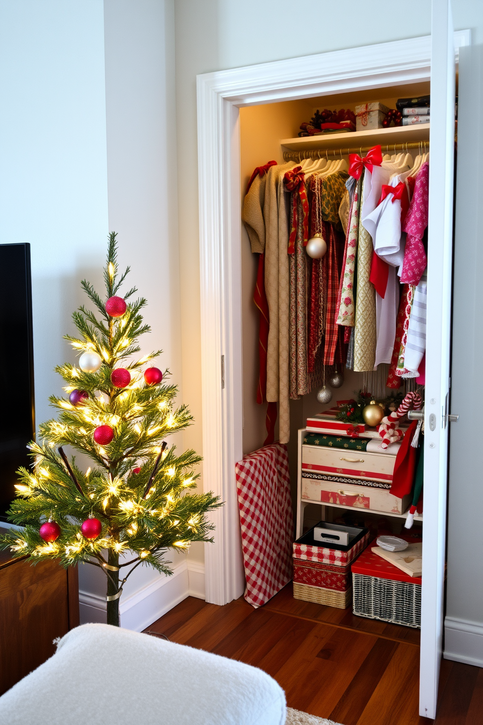 Closet Christmas Decorating Ideas 10