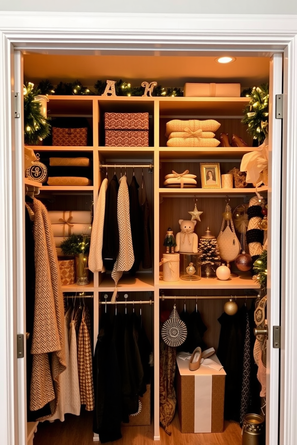 Closet Christmas Decorating Ideas 14