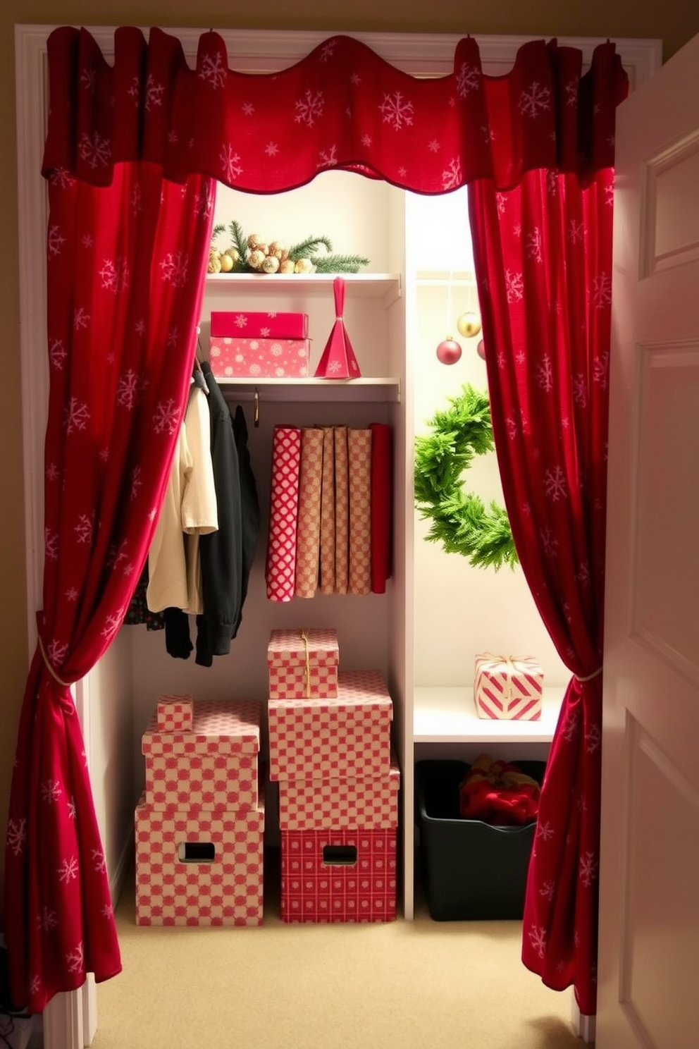 Closet Christmas Decorating Ideas 15