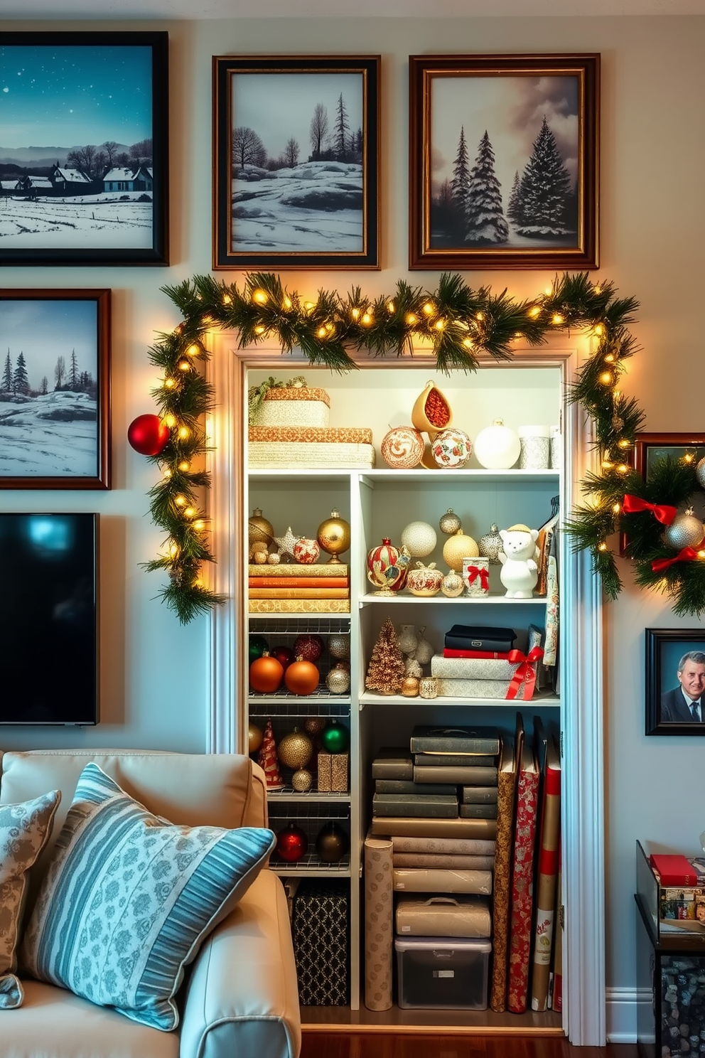 Closet Christmas Decorating Ideas 18