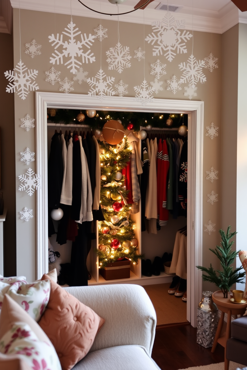 Closet Christmas Decorating Ideas 6