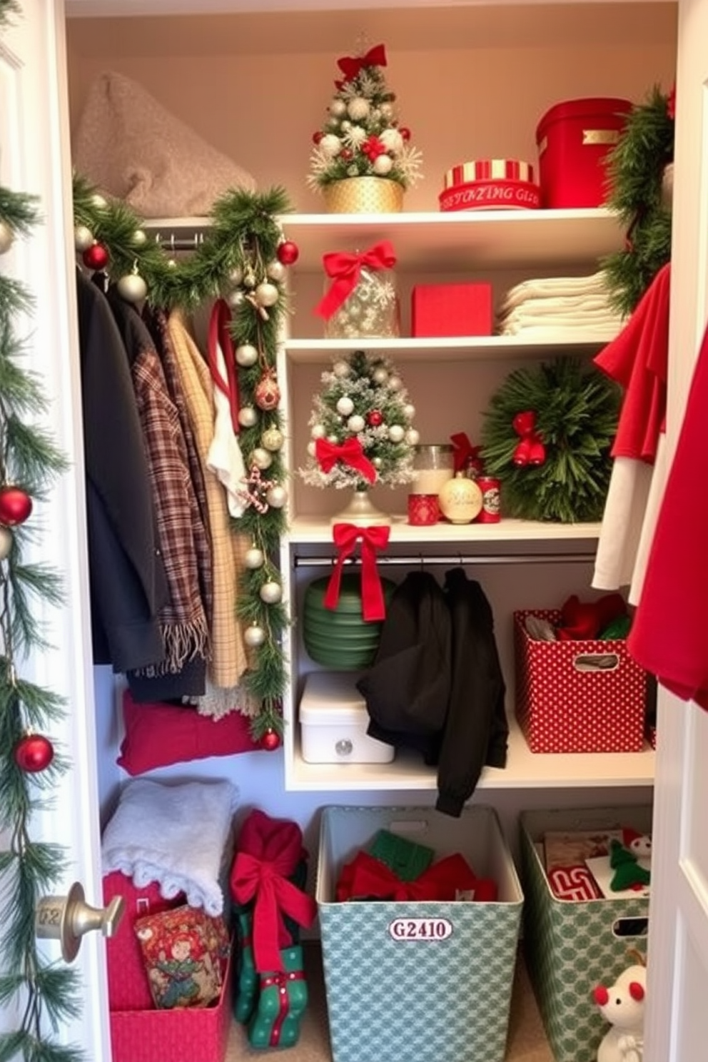 Closet Christmas Decorating Ideas 9