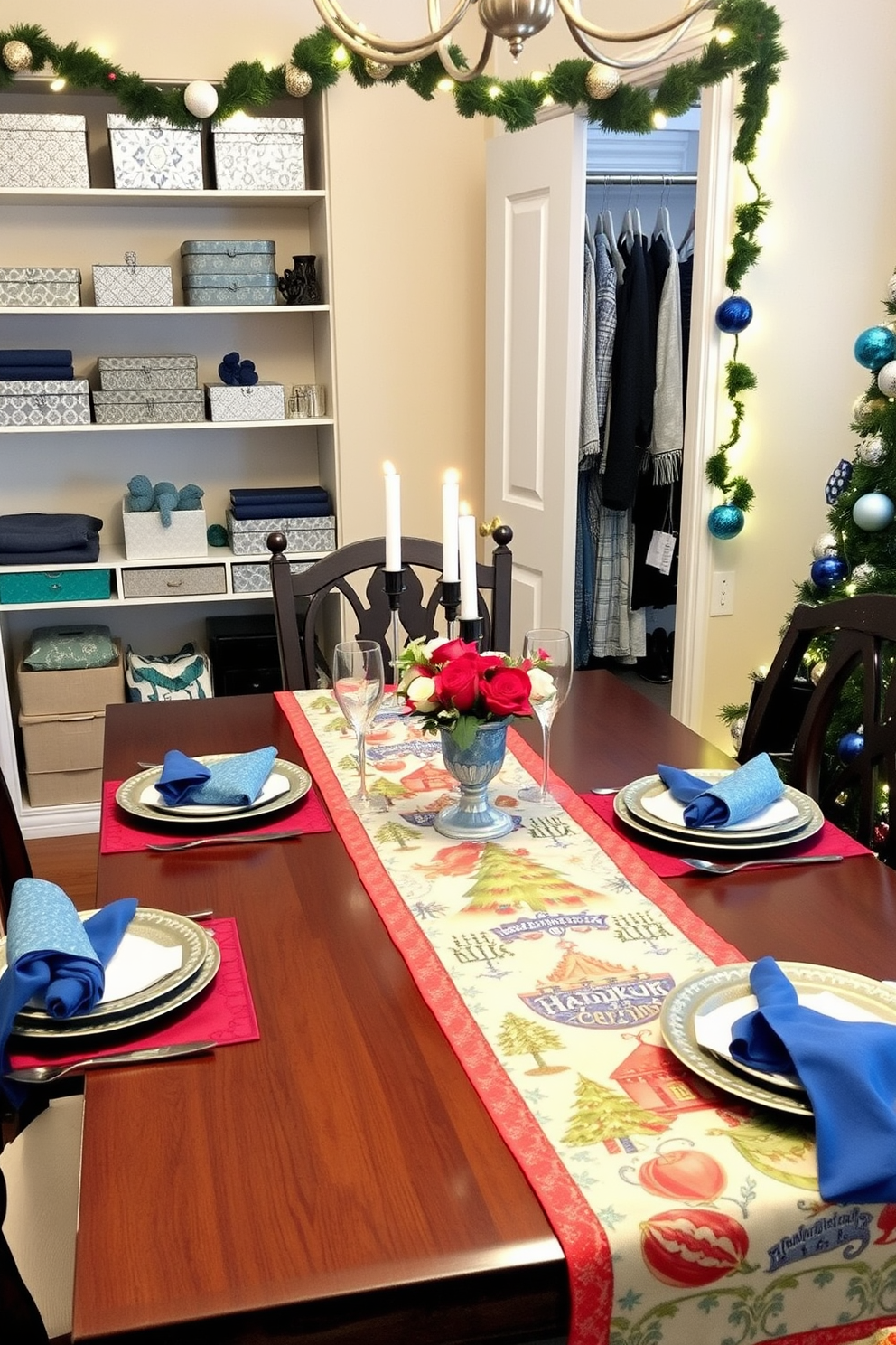 Closet Hanukkah Decorating Ideas 14