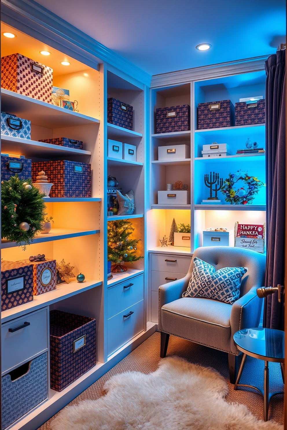 Closet Hanukkah Decorating Ideas 17