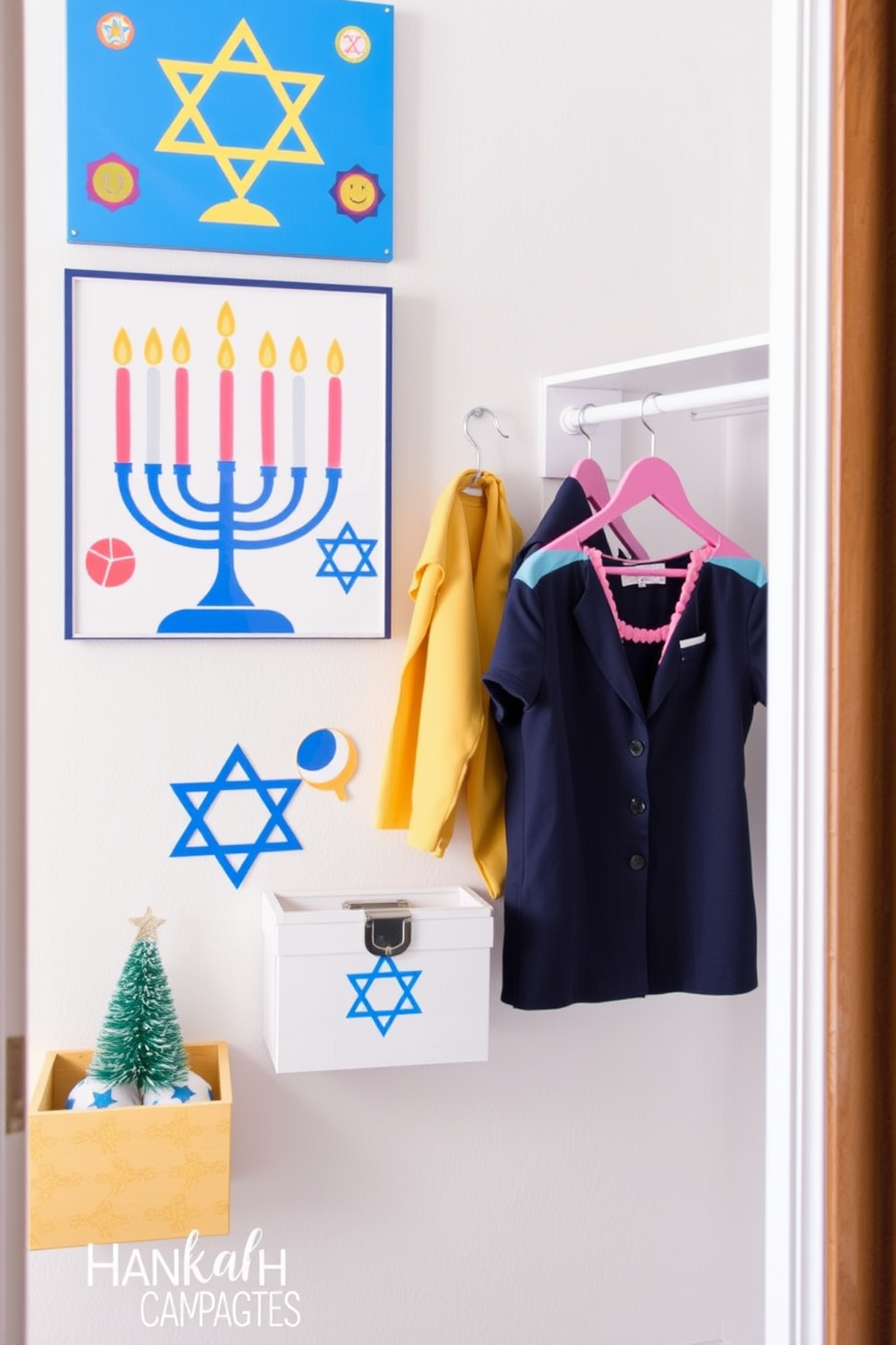 Closet Hanukkah Decorating Ideas 6