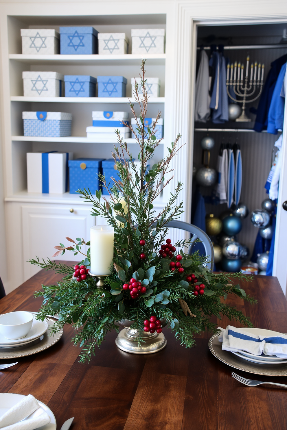 Closet Hanukkah Decorating Ideas 7