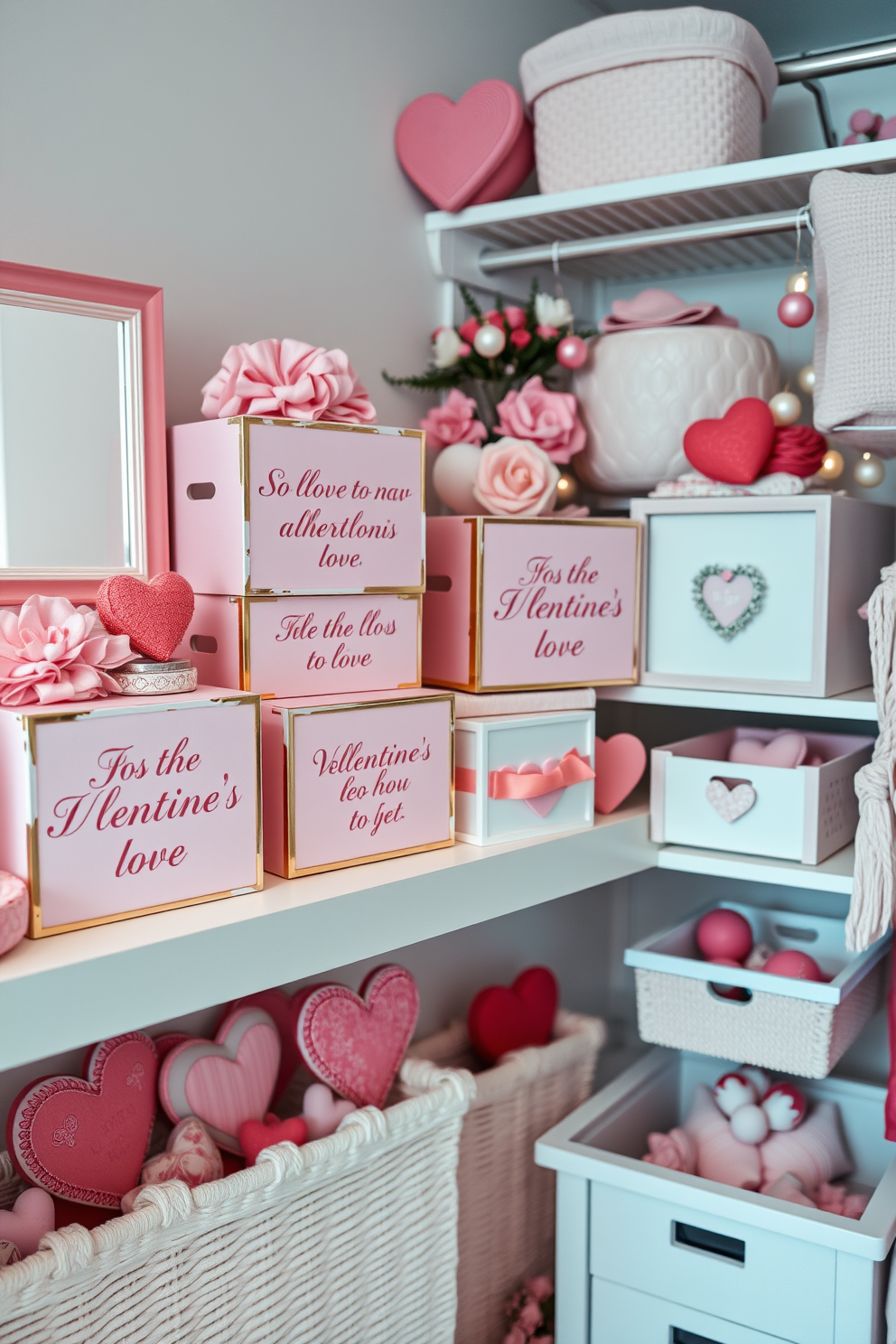 Closet Valentines Day Decorating Ideas 24