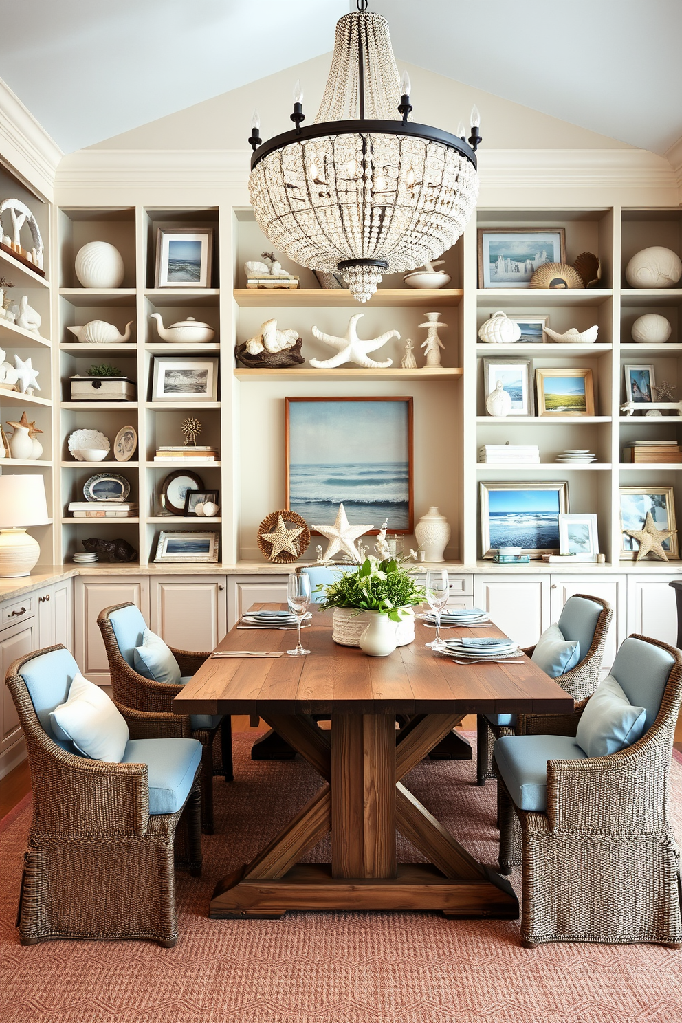 Coastal Dining Room Design Ideas 12