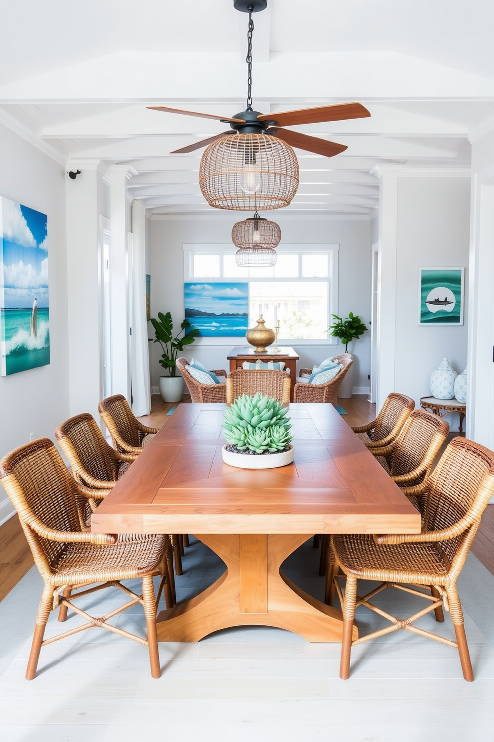 Coastal Dining Room Design Ideas 22