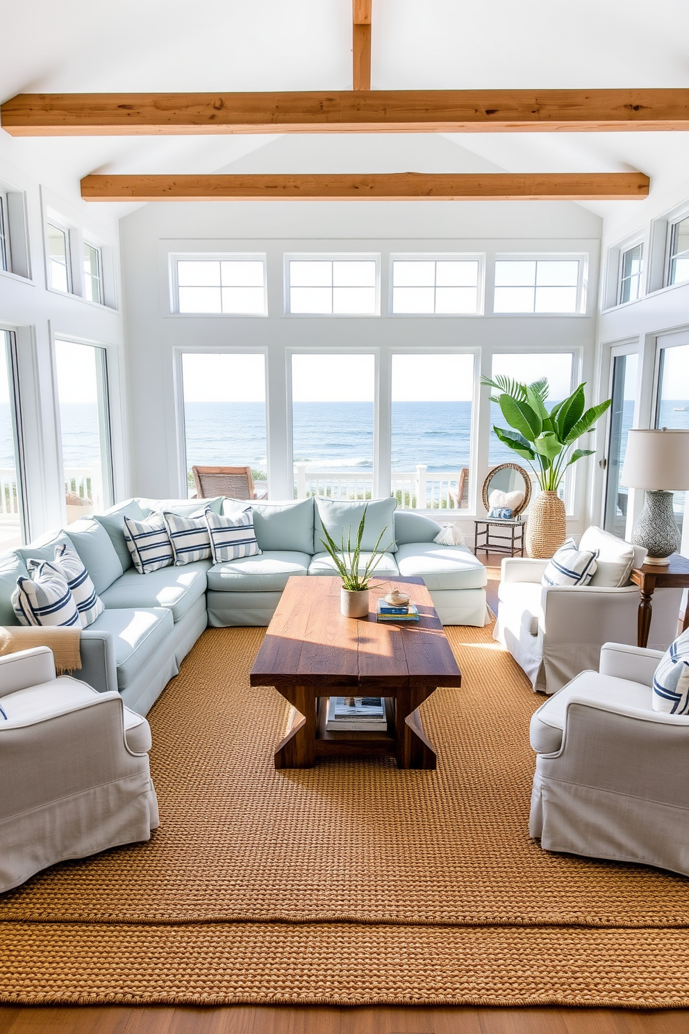 Coastal Living Room Design Ideas 15