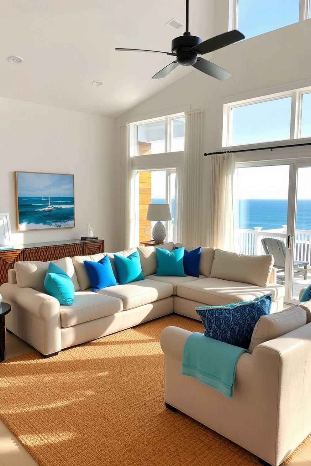 Coastal Living Room Design Ideas 29