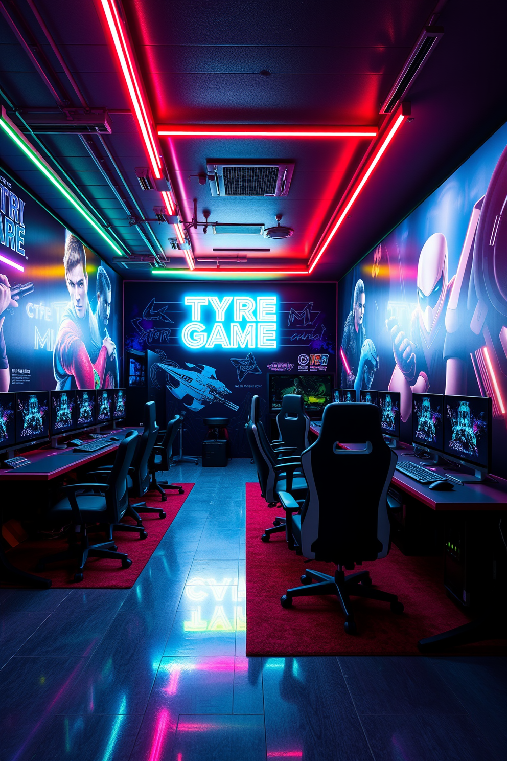 Computer Game Room Design Ideas 14