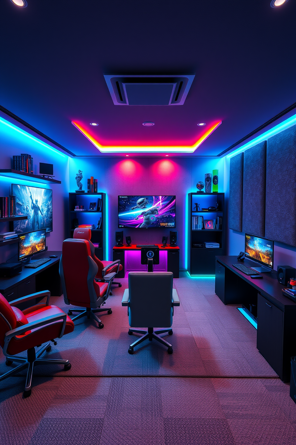 Computer Game Room Design Ideas 24