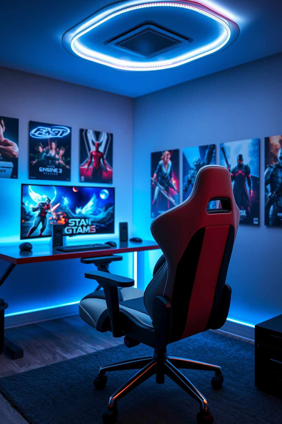 Computer Game Room Design Ideas 25