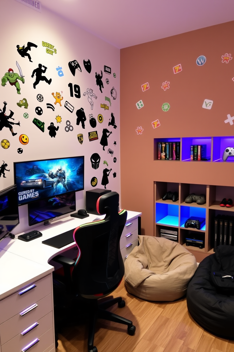 Computer Game Room Design Ideas 30