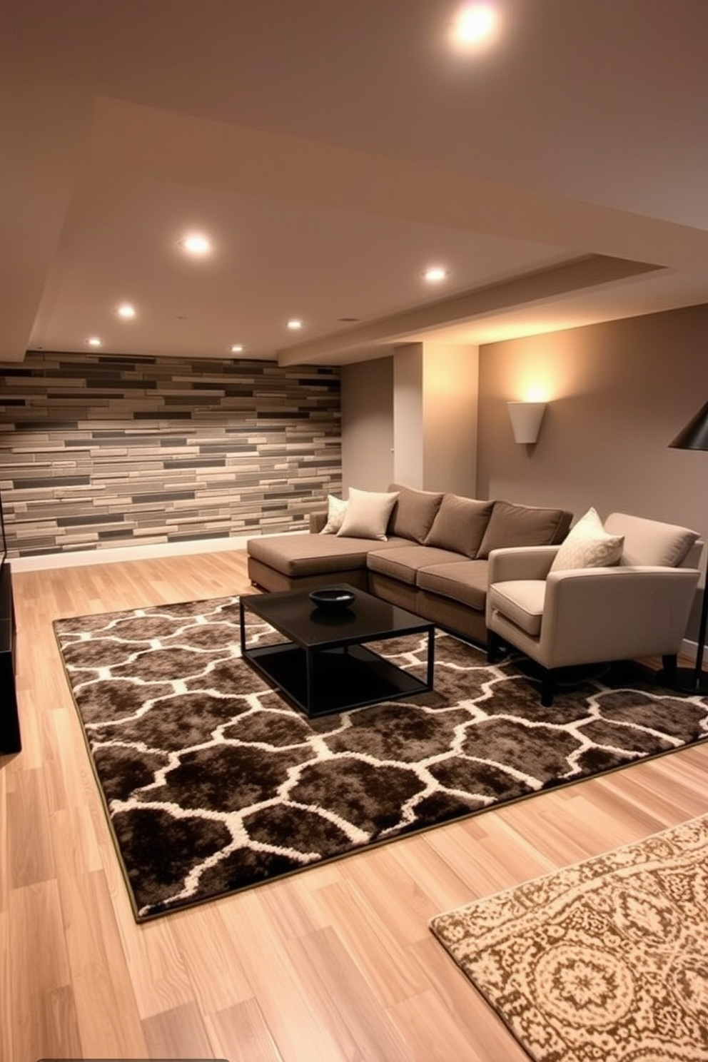 Contemporary Basement Design Ideas 15