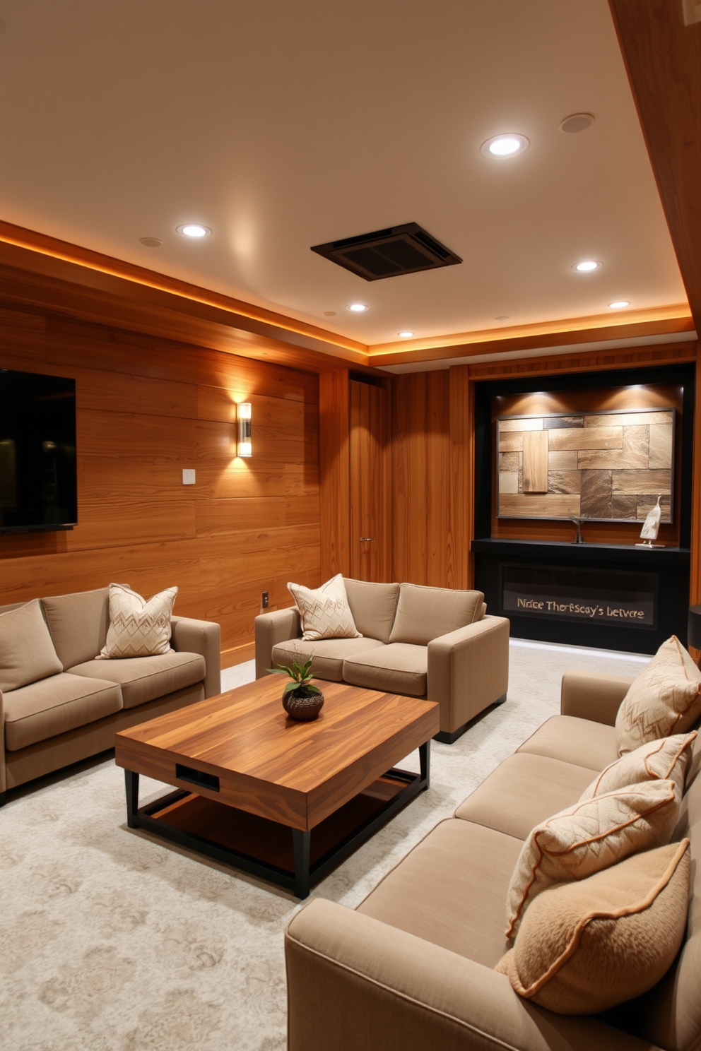 Contemporary Basement Design Ideas 3