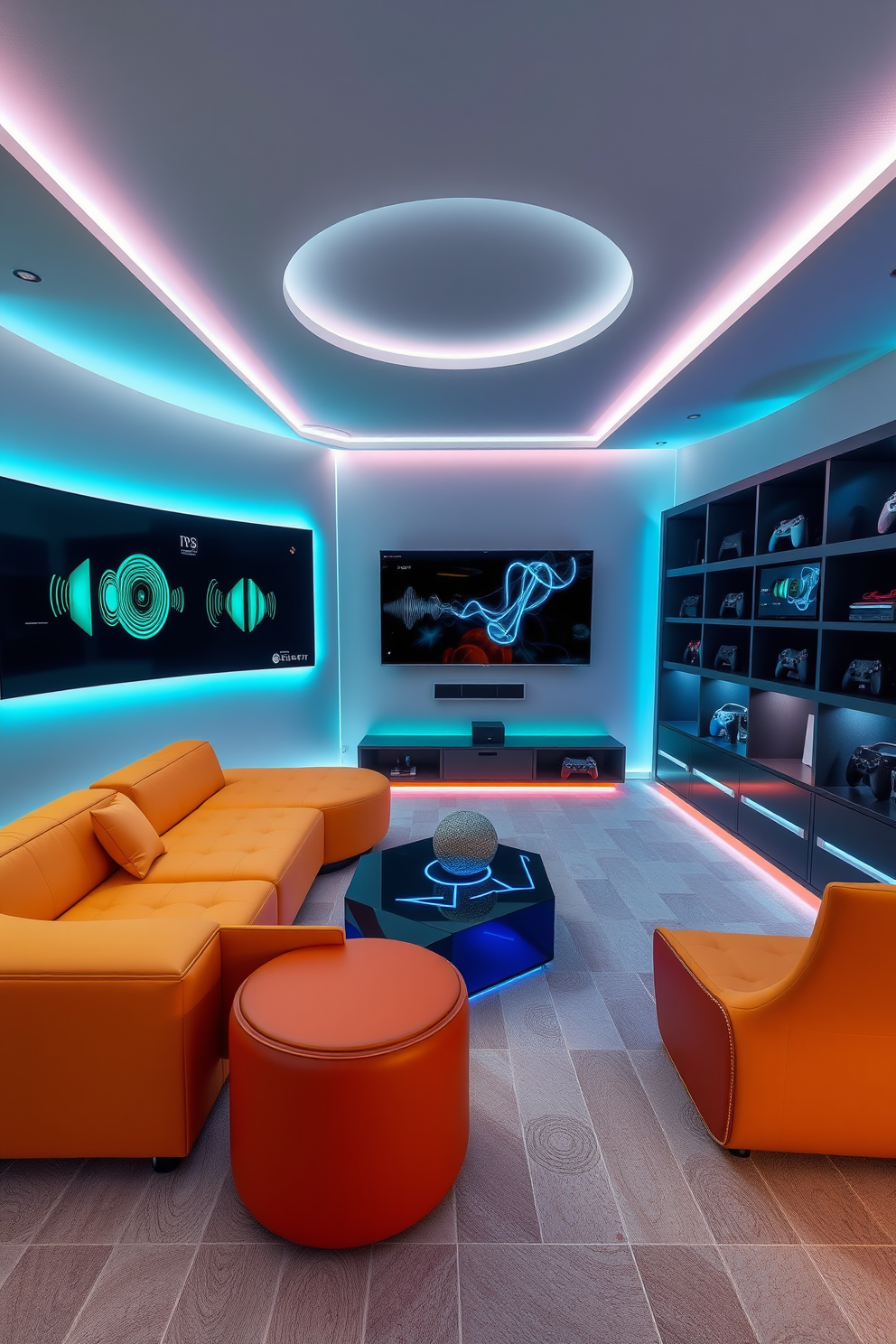 Contemporary Game Room Design Ideas 24