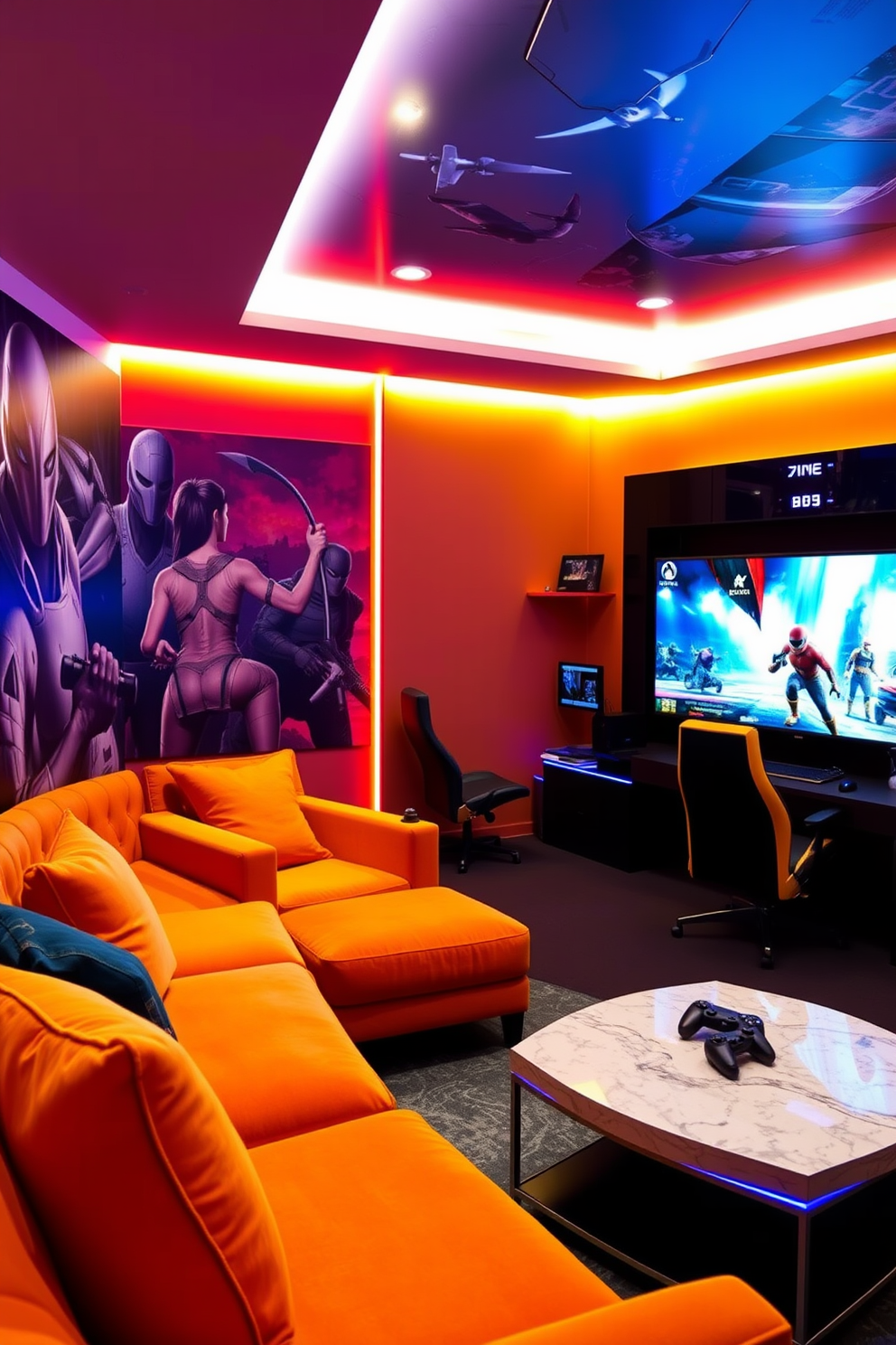 Contemporary Game Room Design Ideas 9