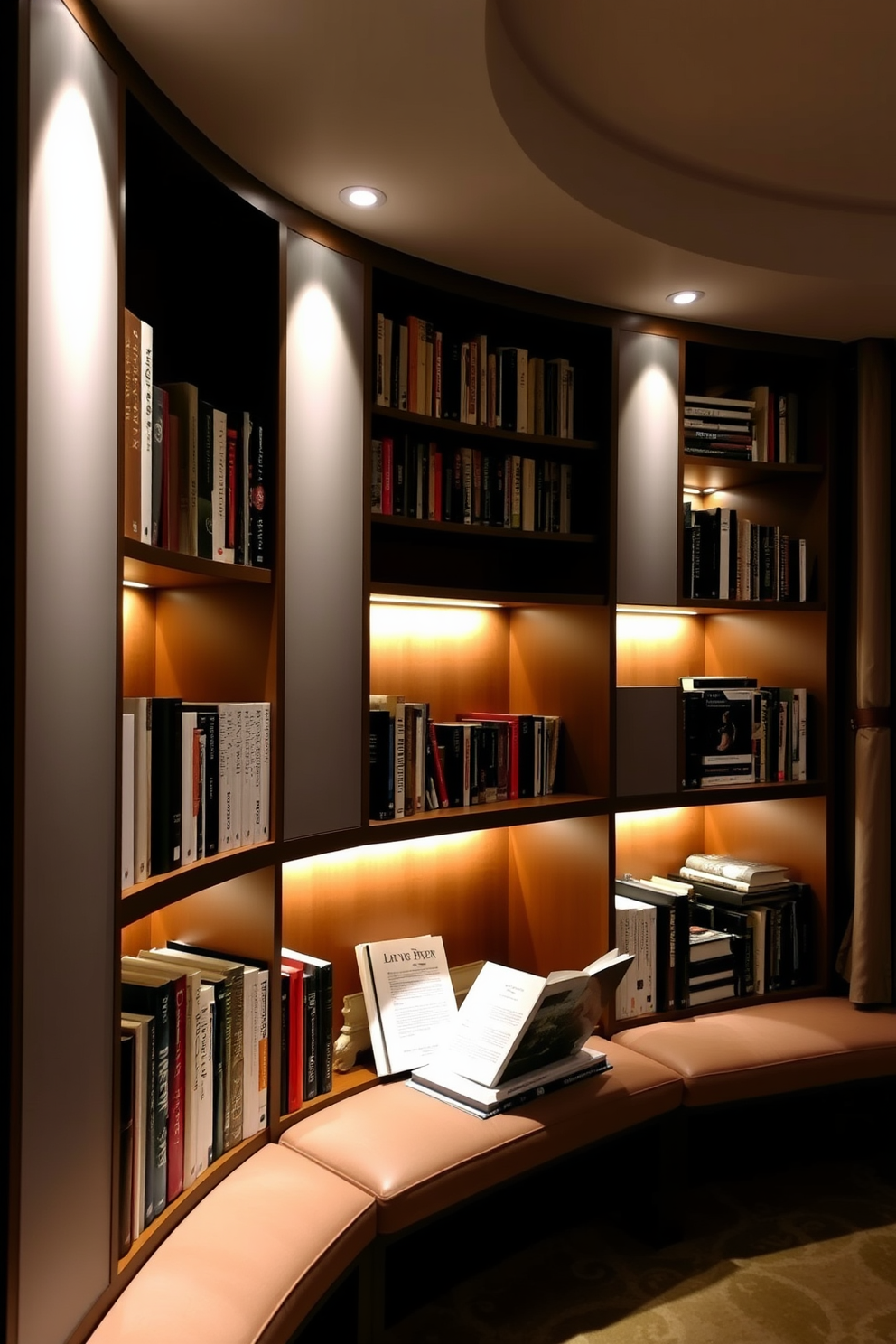 Contemporary Home Library Design Ideas 5