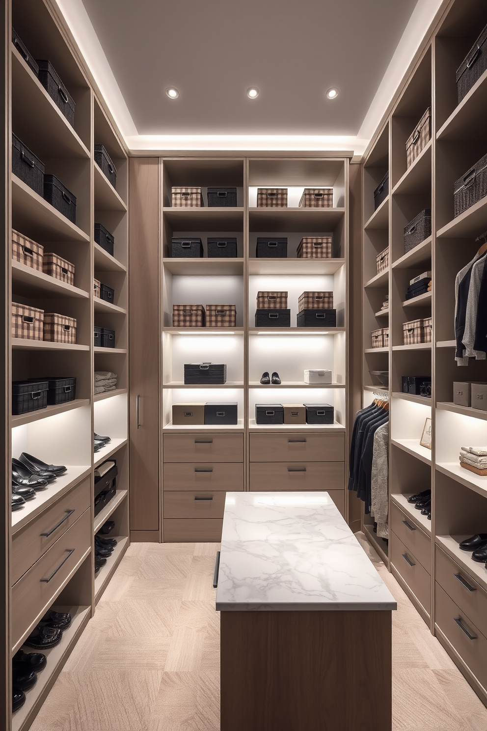 Contemporary Walk In Closet Design Ideas 12