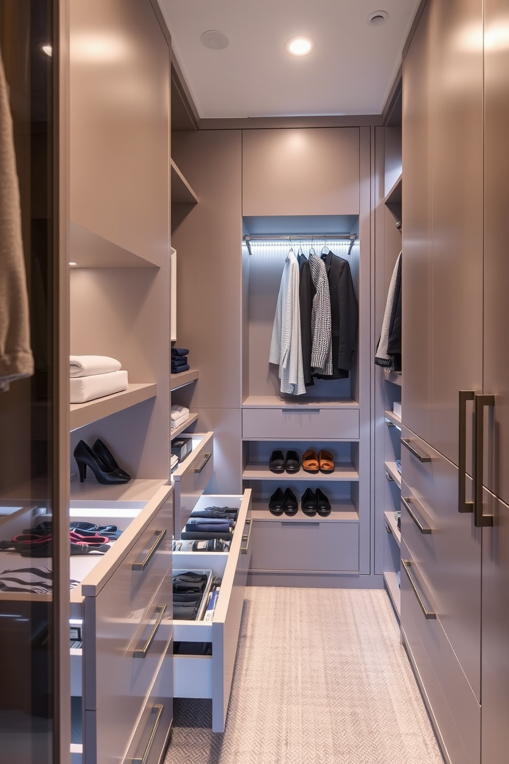 Contemporary Walk In Closet Design Ideas 15