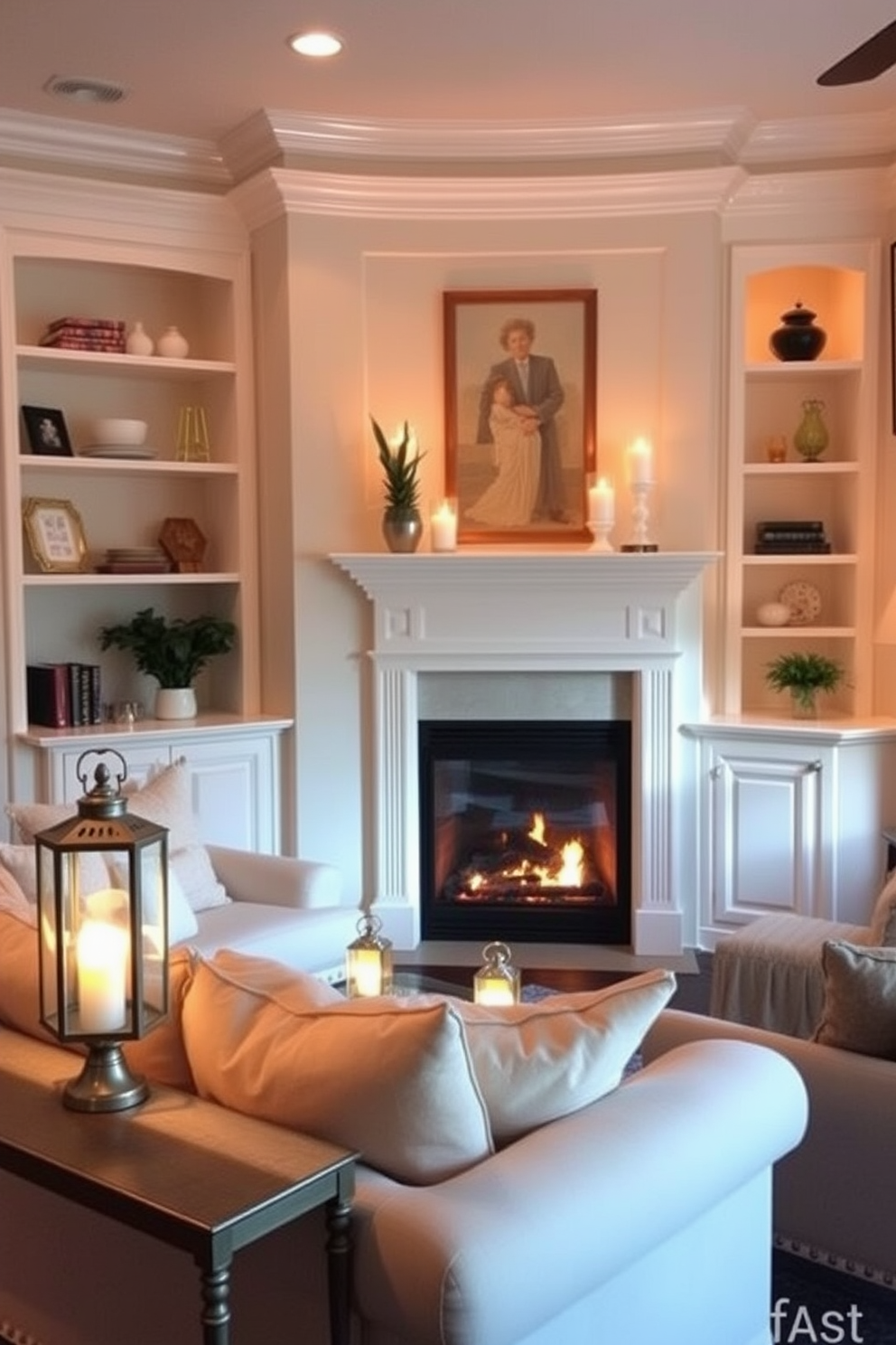 Corner Fireplace Living Room Design Ideas 13