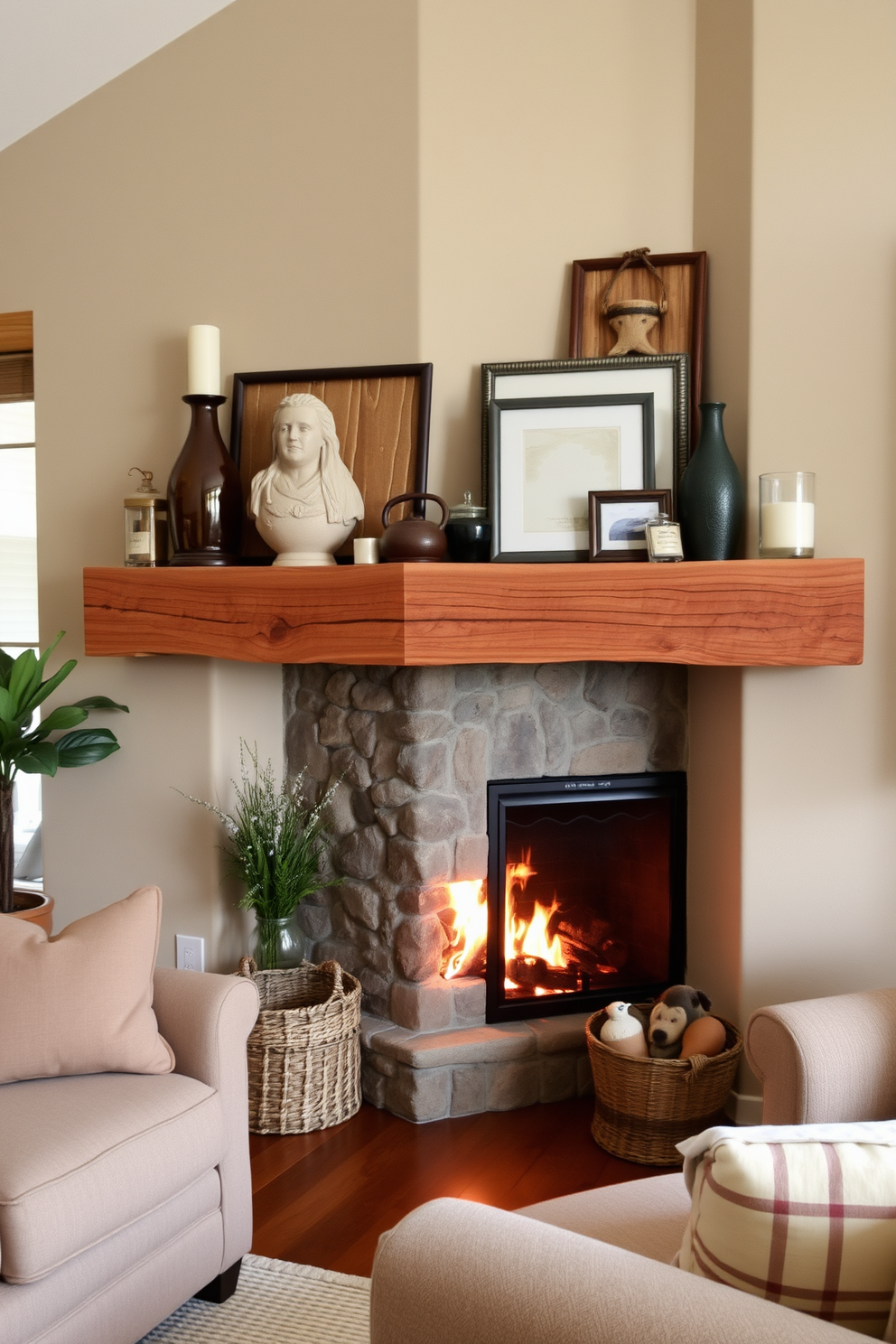 Corner Fireplace Living Room Design Ideas 2