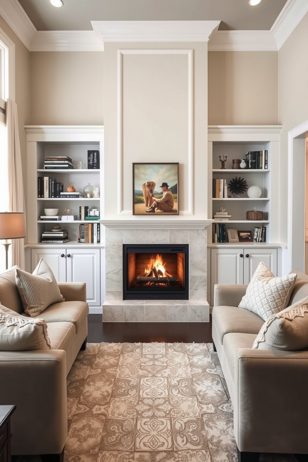 Corner Fireplace Living Room Design Ideas 29