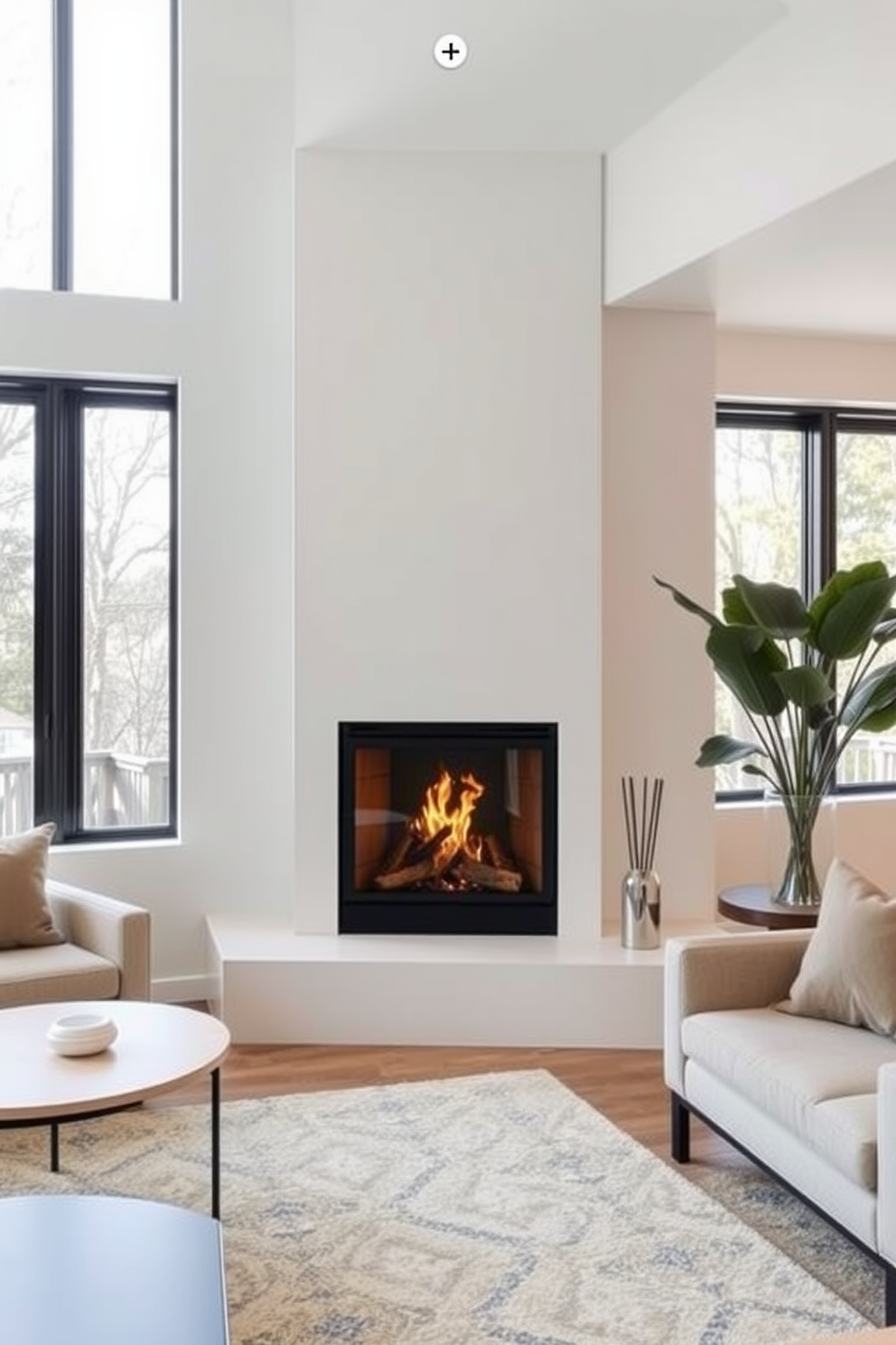 Corner Fireplace Living Room Design Ideas 3