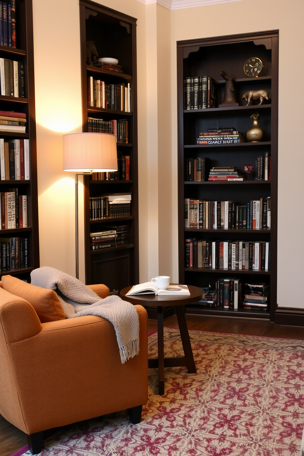 Cozy Home Library Design Ideas 11