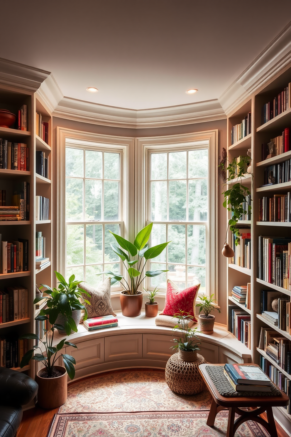 Cozy Home Library Design Ideas 13