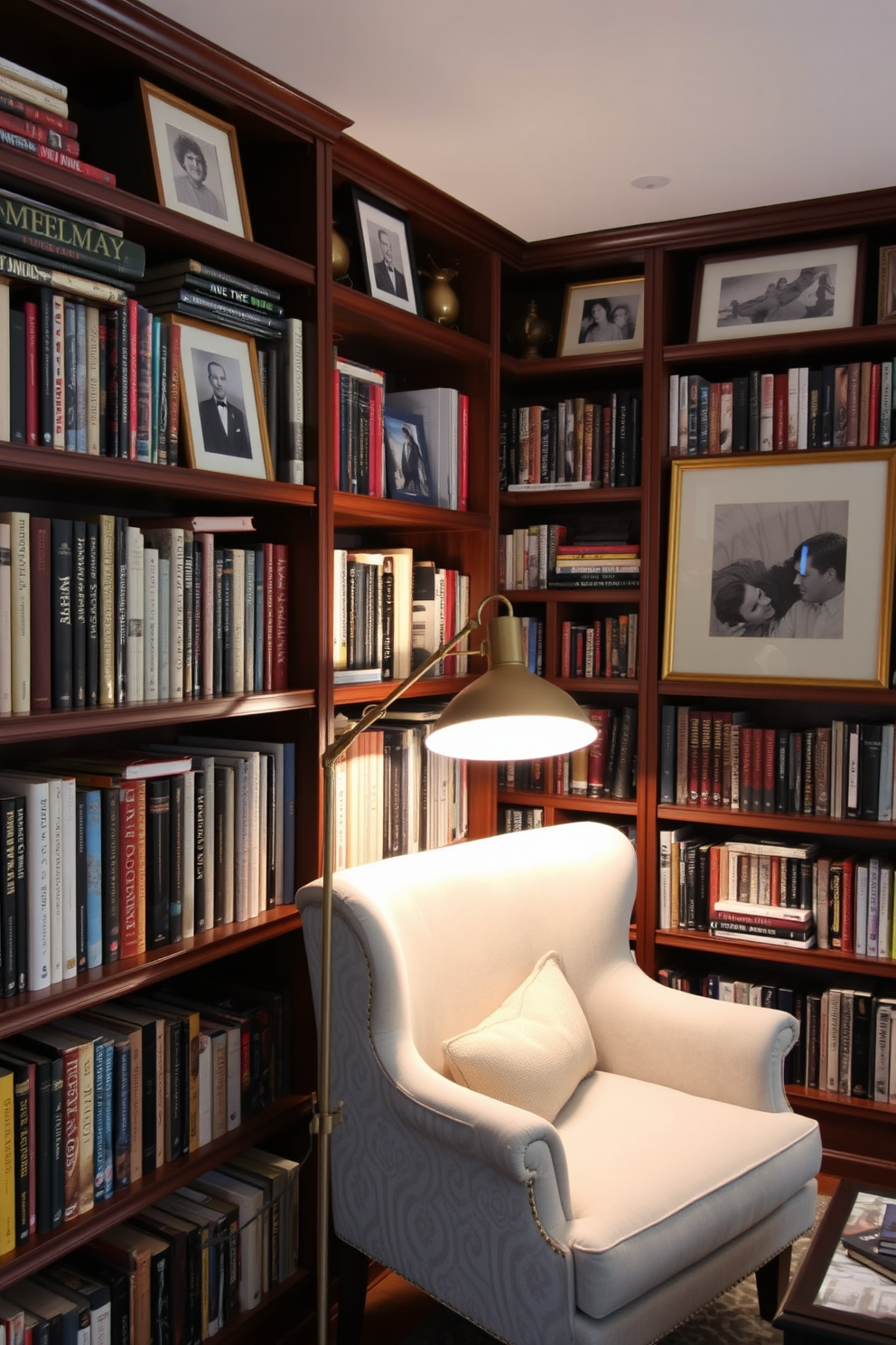 Cozy Home Library Design Ideas 14