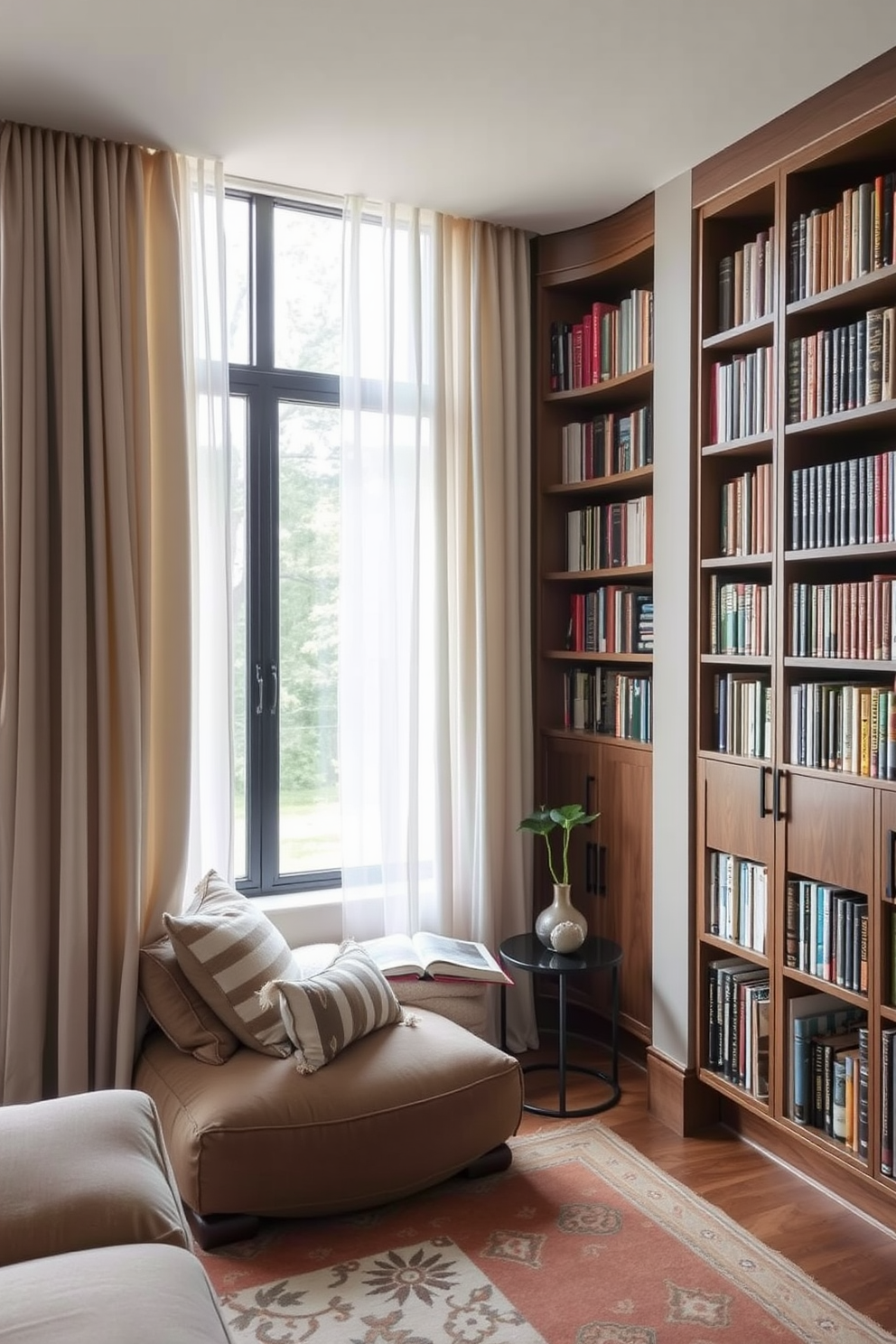 Cozy Home Library Design Ideas 5