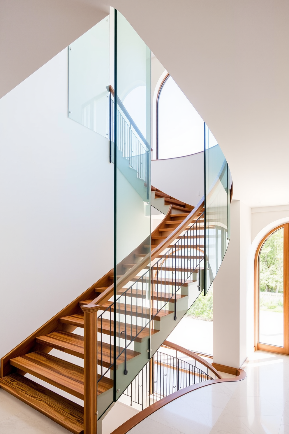 Curved Staircase Design Ideas 2