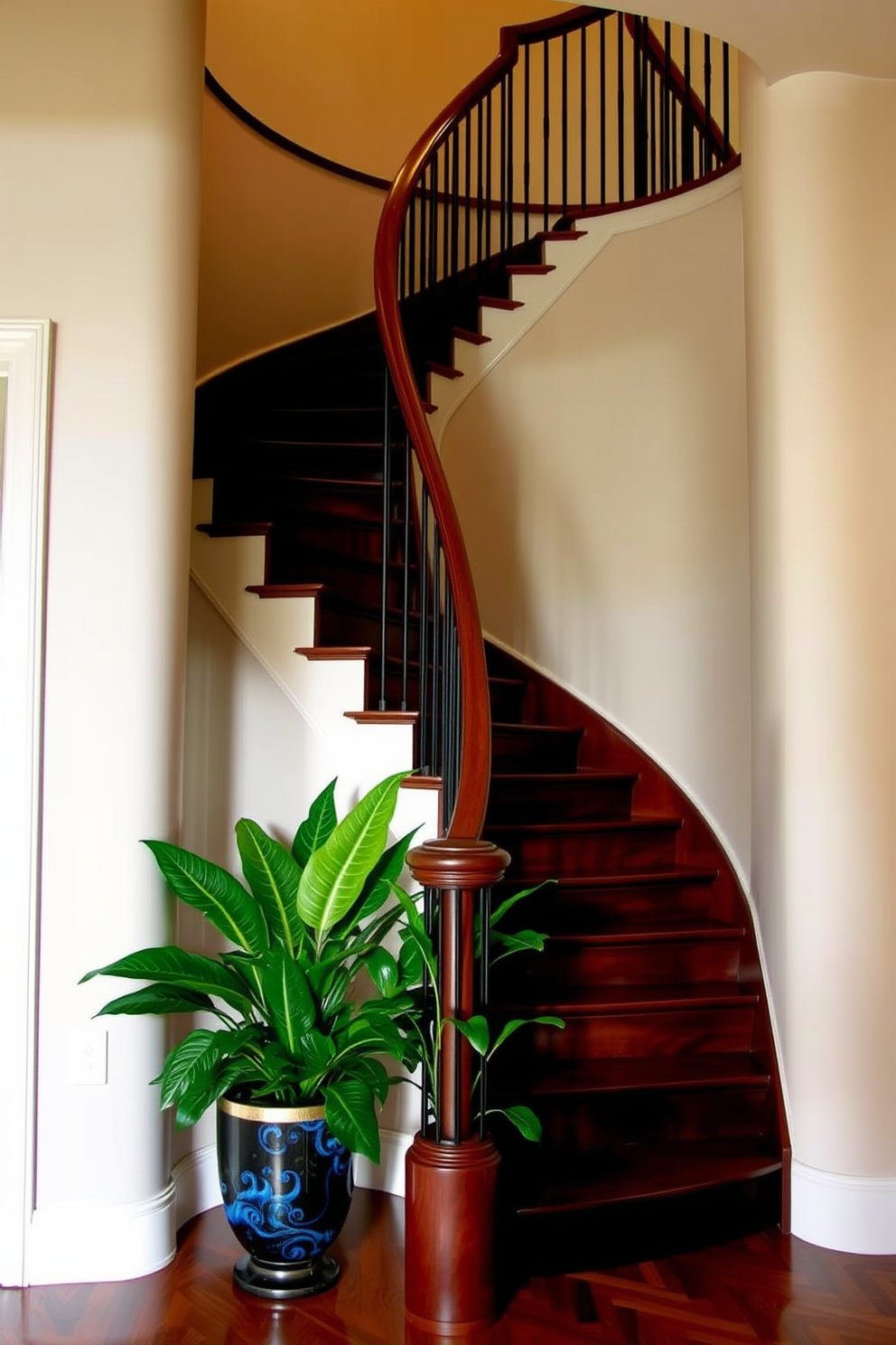 Curved Staircase Design Ideas 22