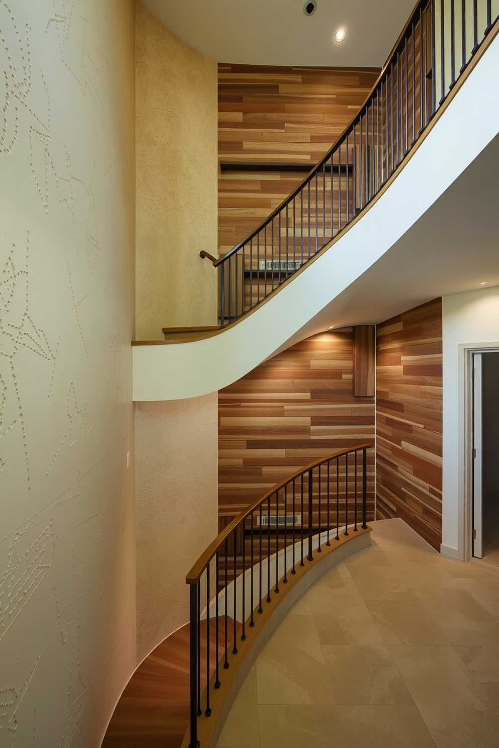 Curved Staircase Design Ideas 30