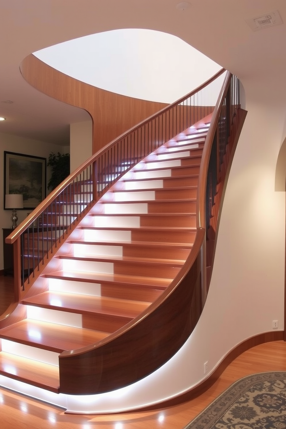 Curved Staircase Design Ideas 4